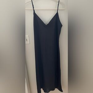 Aritzia Wilfred Satin Midi Slip Dress